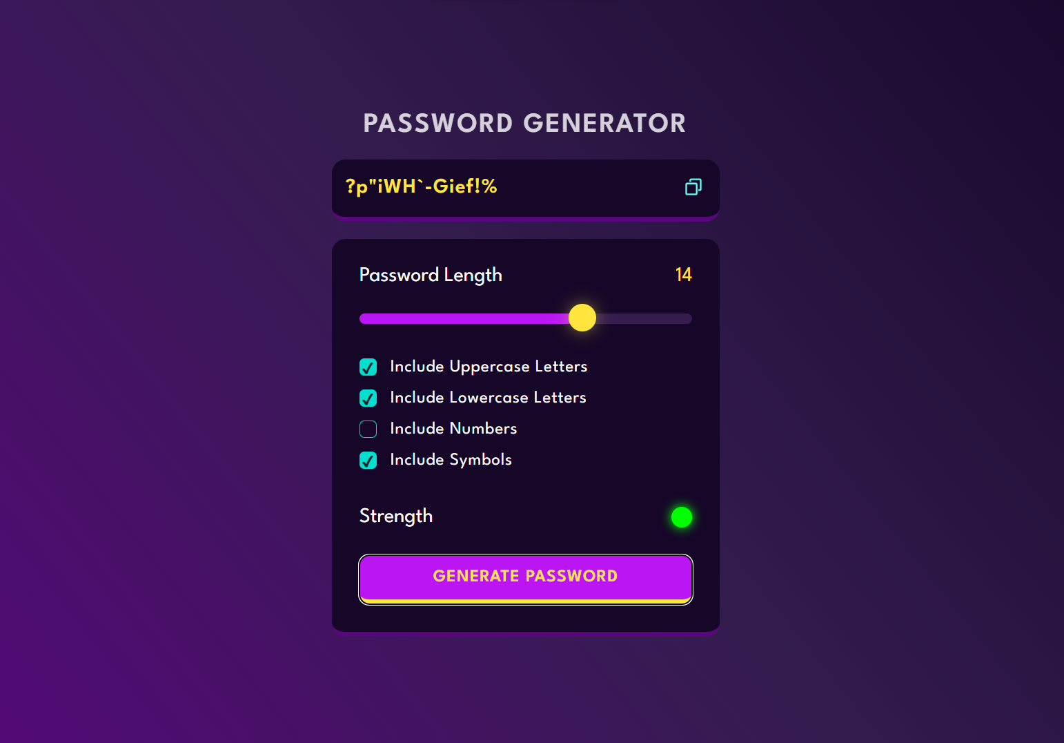 Password Generator